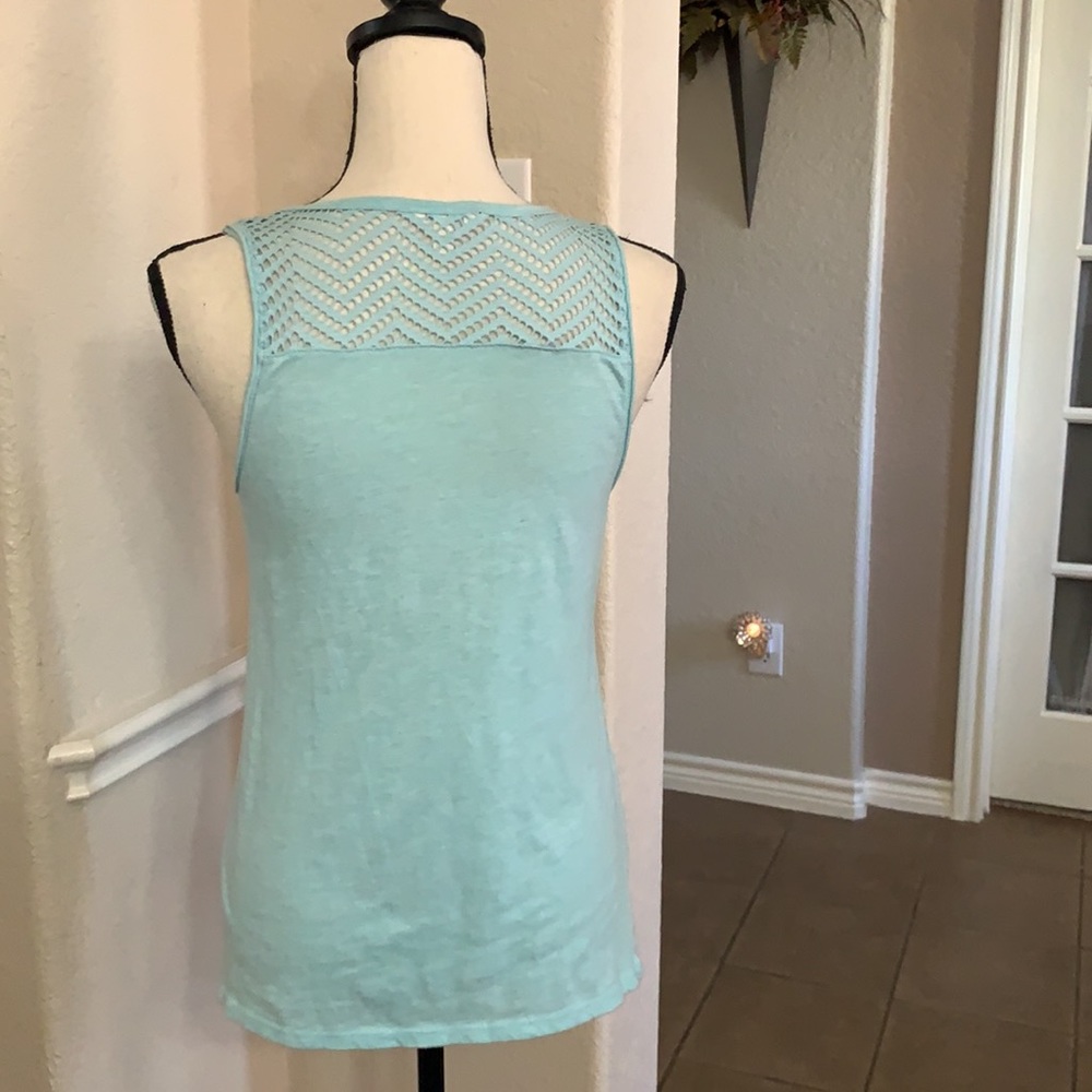 Aeropostale light turquoise tank top - Picture 3 of 17